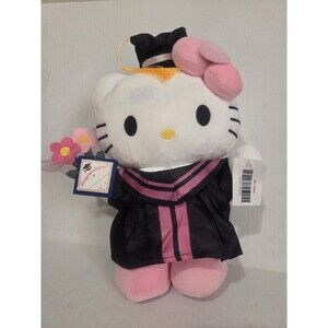 12 inch Cute Kitty Graduation Plushie with flaws.